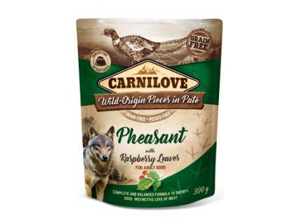 6983 carnilove dog pouch pate pheAsant raspberry 300 g