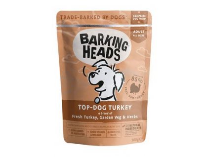 BARKING HEADS Top Dog Turkey kapsička 300 g