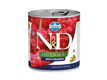 N&D DOG QUINOA Adult Weight Management Lamb & Brocolli 285 g