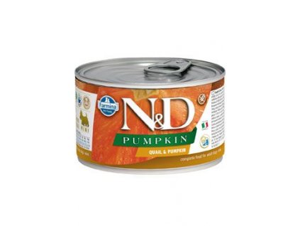 N&D DOG PUMPKIN Adult Quail & Pumpkin Mini 140 g