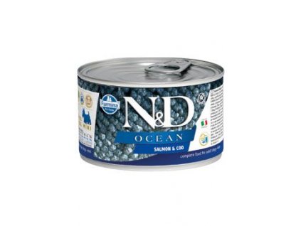 N&D DOG OCEAN Adult Salmon & Codfish Mini 140 g