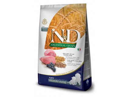 N&D Low Grain DOG Puppy M;L Lamb & Blueberry 12 kg