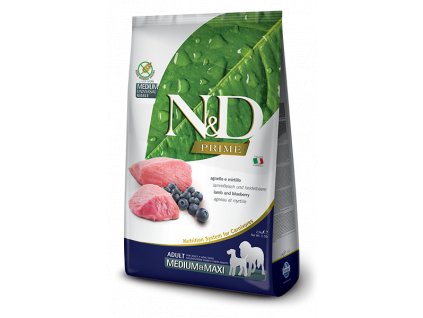 N&D PRIME DOG Adult M;L Lamb & Blueberry 12 kg