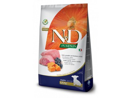 N&D Pumpkin DOG Puppy Mini Lamb & Blueberry 7 kg