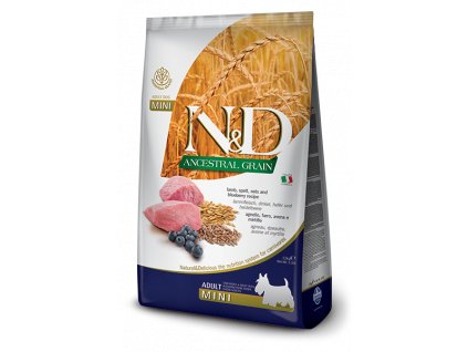 N&D Low Grain DOG Adult Mini Lamb & Blueberry 7 kg