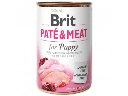 1361 brit konzerva pate meat puppy 400g