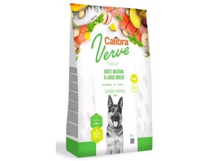 Calibra Dog Verve Grain Free Adult M&L Salmon & Herring 12 kg