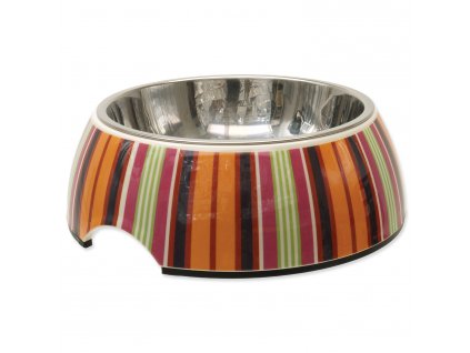 Nerezová miska Dog Fantasy Luxury proužek 0,7 l