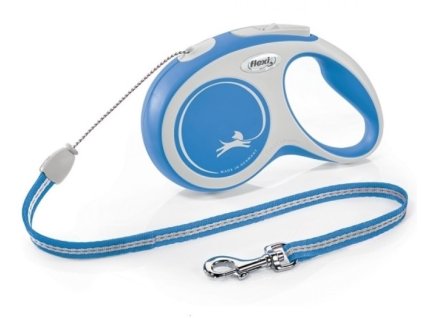 Vodítko FLEXI Comfort S lanko 5m12kg modrá NEW
