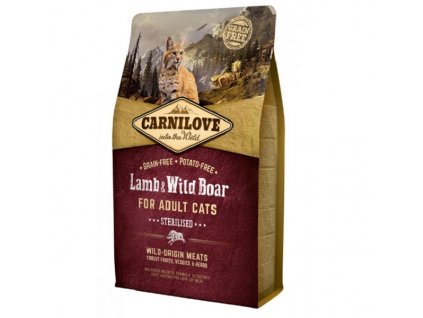 Carnilove Cat Lamb & Wild Boar Adult Sterilised 6 kg