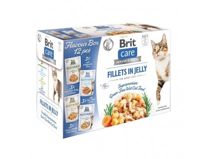 Brit Care Cat Fillets in Jelly Flavour box 12x85g