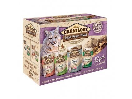 Carnilove Cat kapsičky Pouch Rich in Multipack