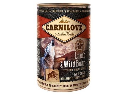 Carnilove Wild Meat Lamb & Wild Boar 400g