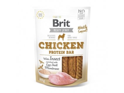 Brit pamlsky Jerky Chicken with Insect Protein Bar 80 g