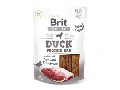 Brit pamlsky Jerky Duck Protein Bar 80 g