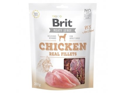 Brit pamlsky Jerky Chicken Fillets 200 g