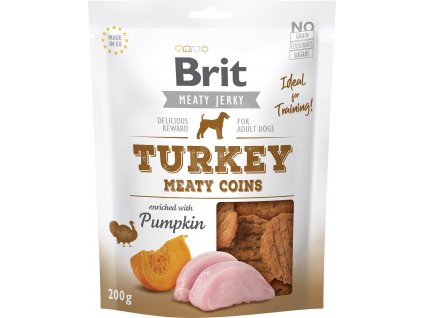 Brit pamlsky Jerky turkey