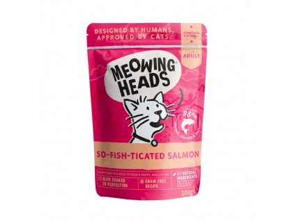 MEOWING HEADS So fish ticated Salmon kapsička 100g