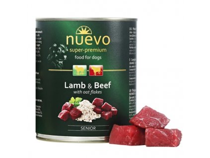 Nuevo Dog konzerva Senior Lamb & Oat Flakes 400 g