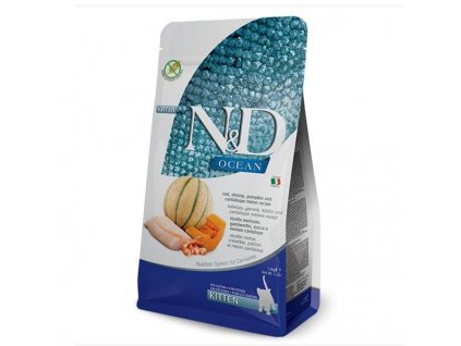 N&D OCEAN CAT Kitten Cod & Shrimp & Pumpkin&Melon 5kg