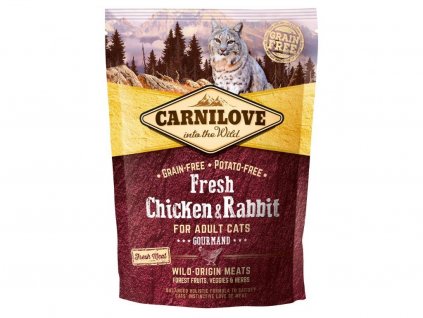 Carnilove Cat Fresh Chicken & Rabbit for Adult Cats Gourmand 400 g