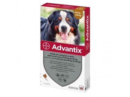 Advantix Spot On 1x6ml pro psy 40 60kg (1pipeta)
