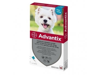 Advantix Spot On 1x1ml pro psy 4 10kg (1 pipeta)