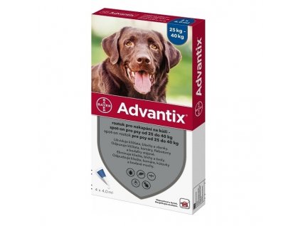 Advantix Spot On 1x4ml pro psy nad 25 40kg (1 pipeta)
