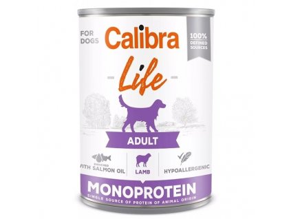 Calibra Dog Life konzerva Adult Lamb 400g