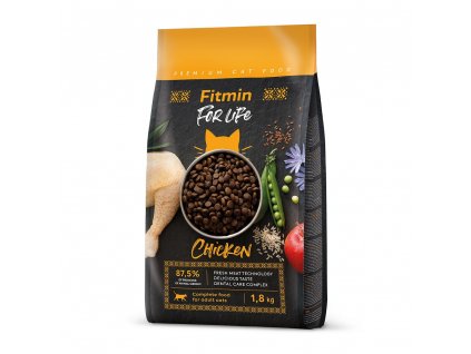 Fitmin For Life Adult Chicken kompletní krmivo pro kočky 1,8 kg