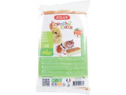 Pochoutka CRUNCHY CAKE mrkev pro hlodavce 75g Zolux