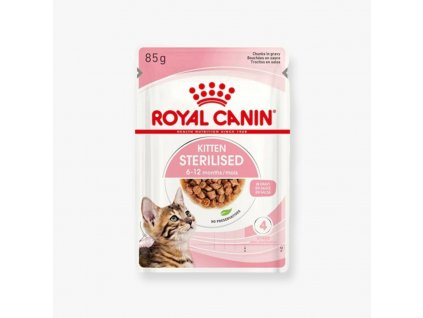 Royal Canine kapsička FHN KITTEN STERILISED ve šťávě 85g