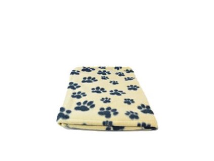 24048 deka pro psy beany hneda a cerne tlapky 100x70cm tr