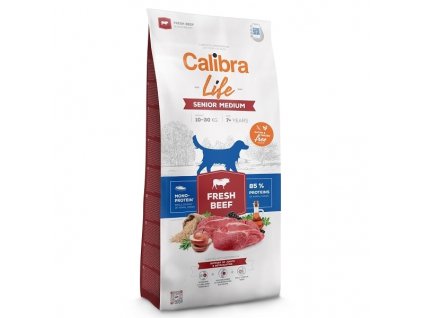 Calibra Dog Life Senior Medium Fresh Beef 12kg