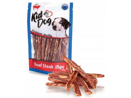 KIDDOG hovězí steak v proužku 80g