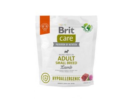 25573 brit care dog hypoallergenic adult small breed 1kg