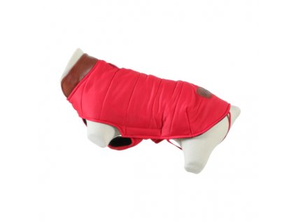 Obleček prošívaná bunda pro psy LONDON červená