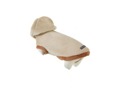 Obleček s kapucí pro psy BROOKLYN béžový (Velikost 40 cm)