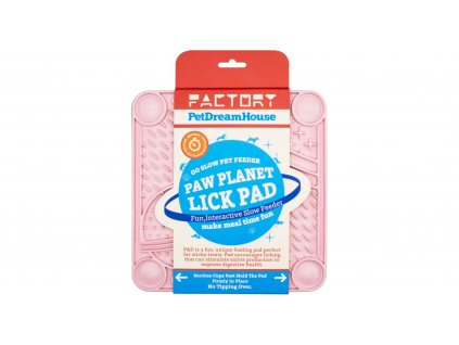 PetDreamHouse lízací podložka Paw Planet Lick Pad světle růžová