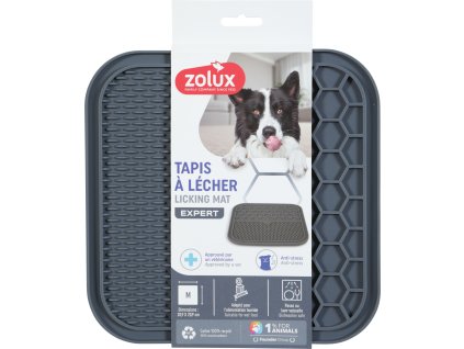 Lízací podložka pro psy SILICONE šedá Zolux