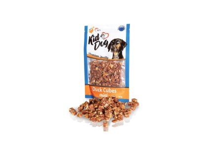 KIDDOG mini kostičky z kachního masíčka masíčka a tresky 80 g
