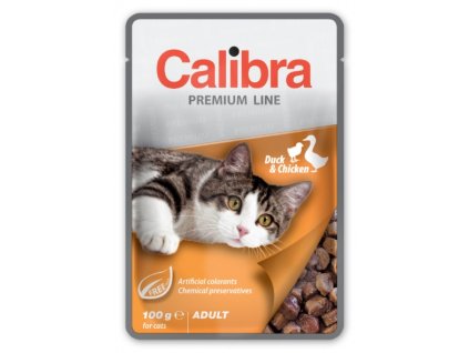 3413 calibra cat kapsa premium adult duck chicken 100 g