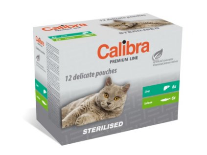 3428 calibra cat kapsa premium steril multipack 12x100 g