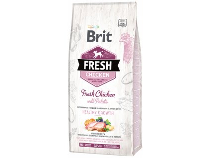 3815 1 brit fresh chicken with potato puppy healthy growth 12 kg