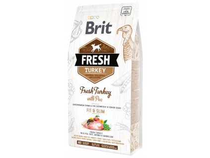 3836 1 brit fresh turkey with pea adult fit slim 2 25 kg