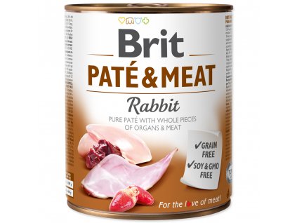 3884 brit konzerva pate meat rabbit 800g