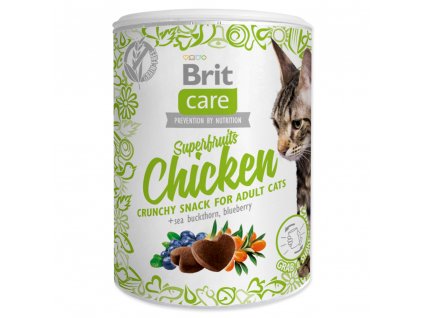 4043 1 brit care cat snack superfruits chicken 100 g