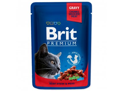 4163 1 brit premium cat pouches with beef stew peas 100 g