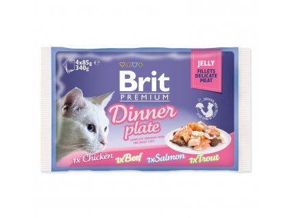 4217 1 brit premium cat pouch dinner plate jelly 4 x 85 g