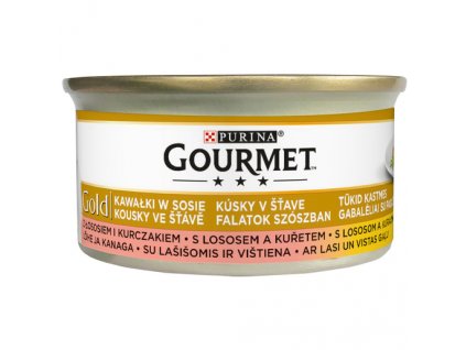 881 1 gourmet gold s lososem a kurecim 85 g